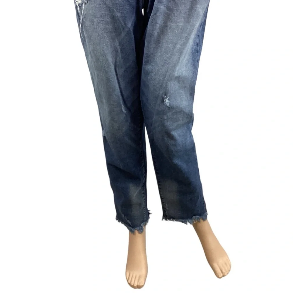 KanCan High Rise Boyfriend Jeans Size 9/28 Blue Distressed